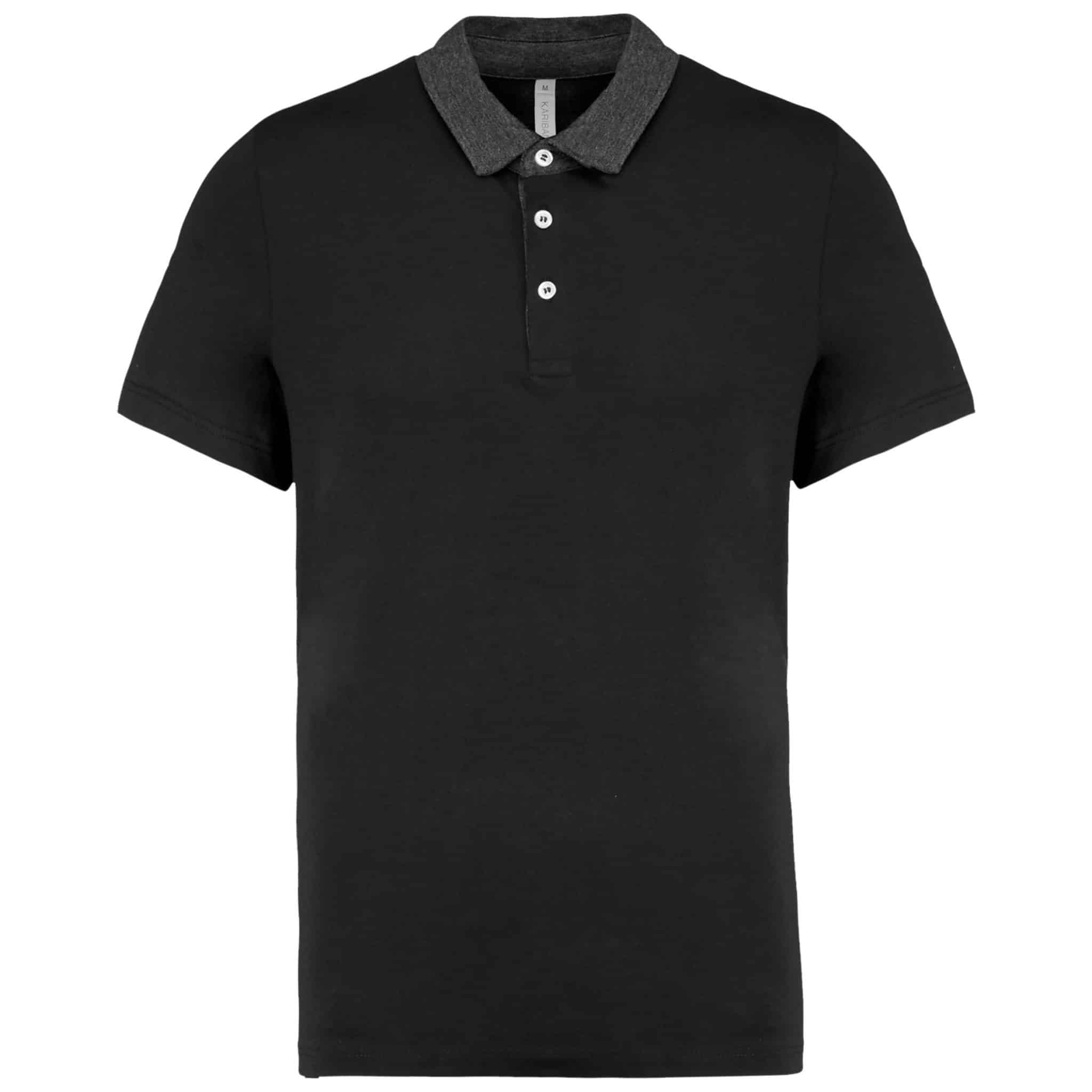 Miniature 12 pour Polo jersey bicolore homme