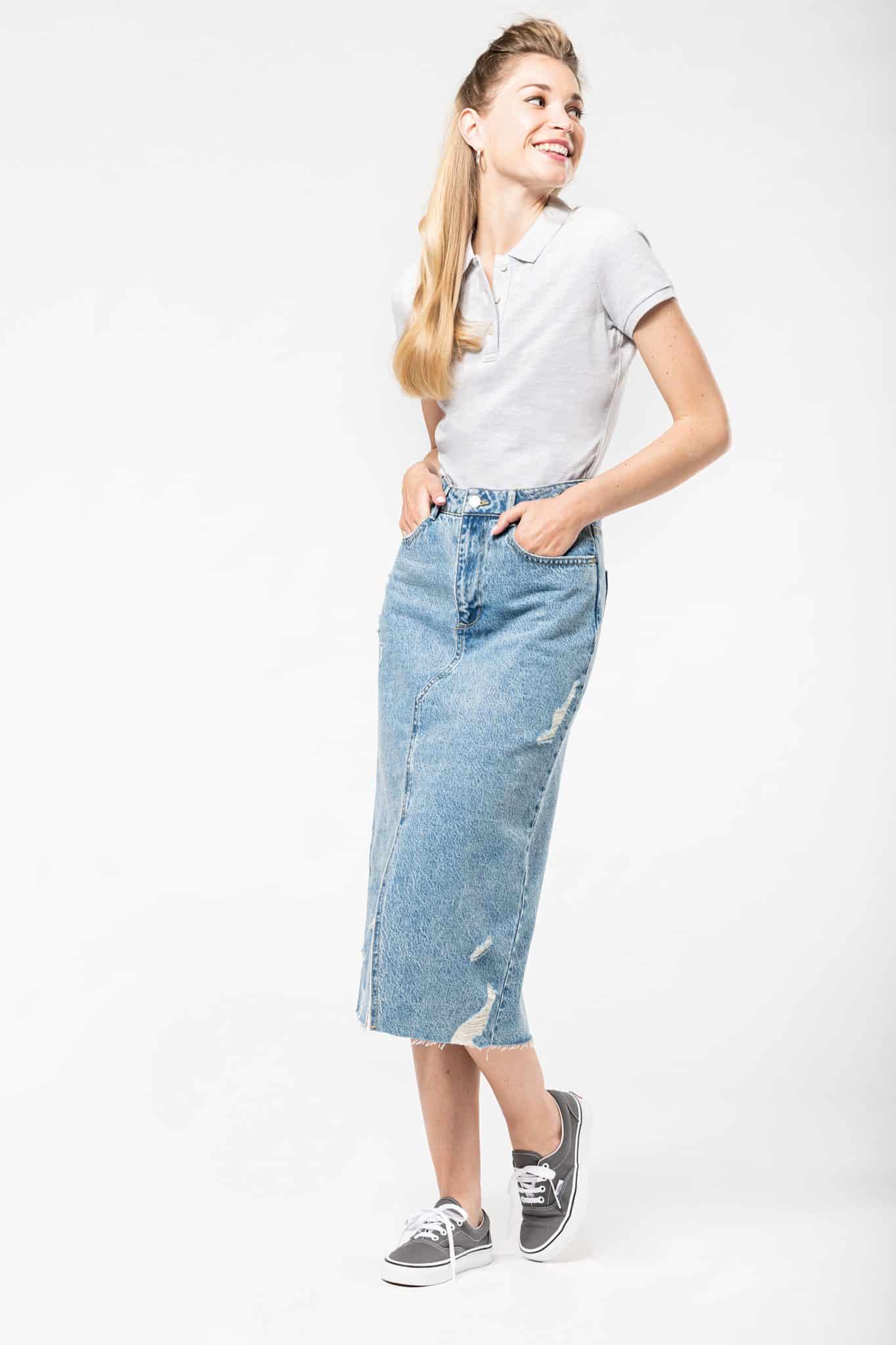 Miniature 4 pour Polo vintage manches courtes femme