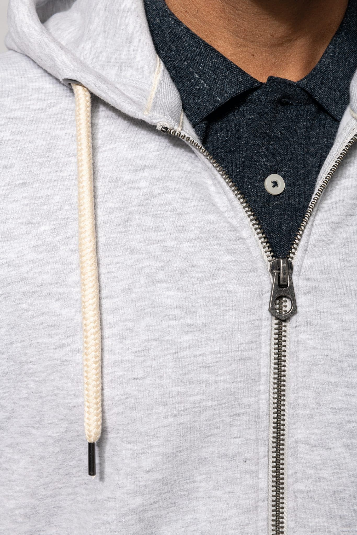 Miniature 8 pour Sweat-shirt vintage zippé à capuche homme