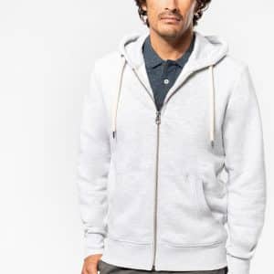 Visuel Sweat-shirt vintage zippé à capuche homme