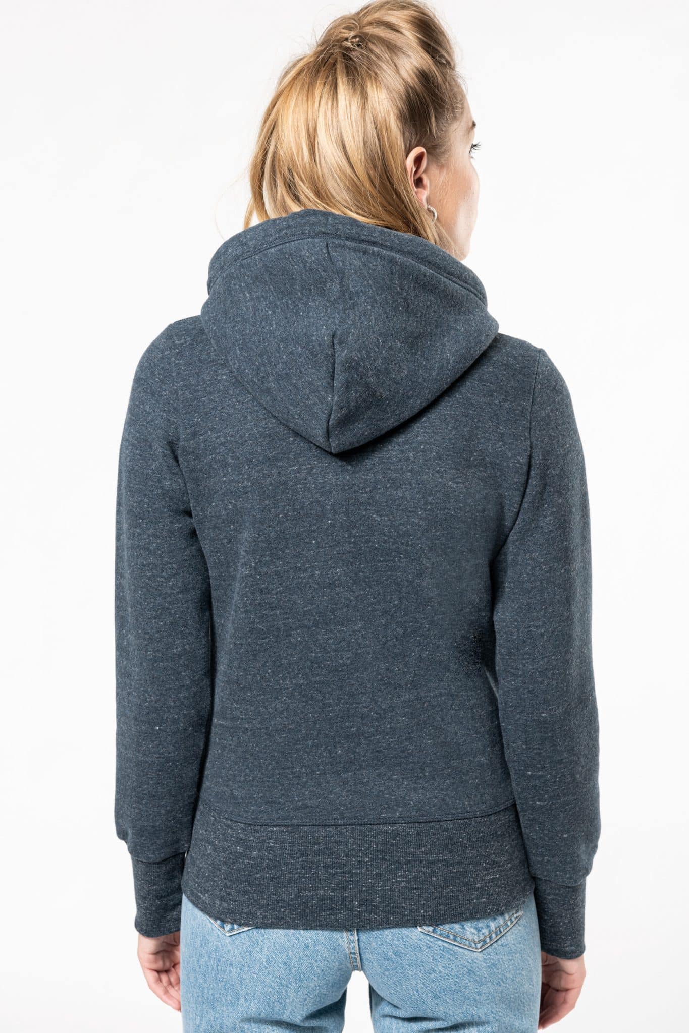 Miniature 2 pour Sweat-shirt vintage zippé à capuche femme