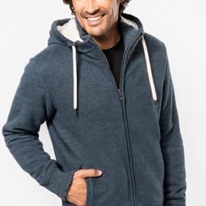 Visuel Veste vintage molleton doublée sherpa homme