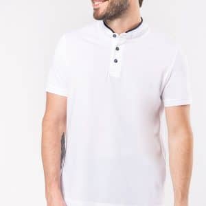 Visuel Polo col mao manches courtes homme
