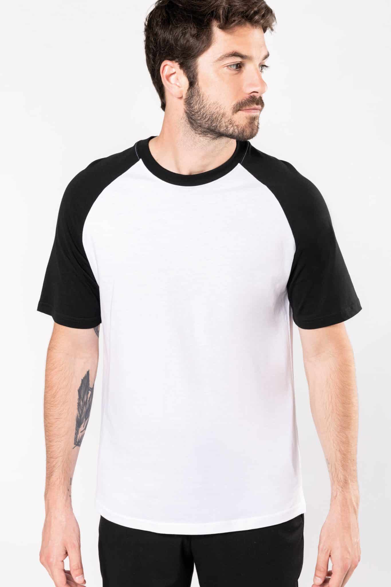 Miniature 1 pour Baseball > t-shirt bicolore manches courtes