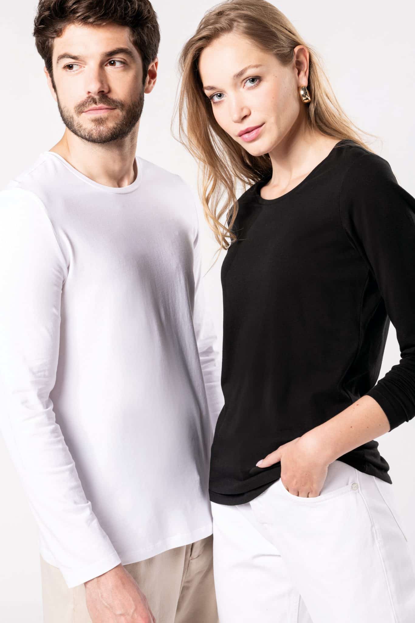 Miniature 5 pour T-shirt col rond manches longues femme