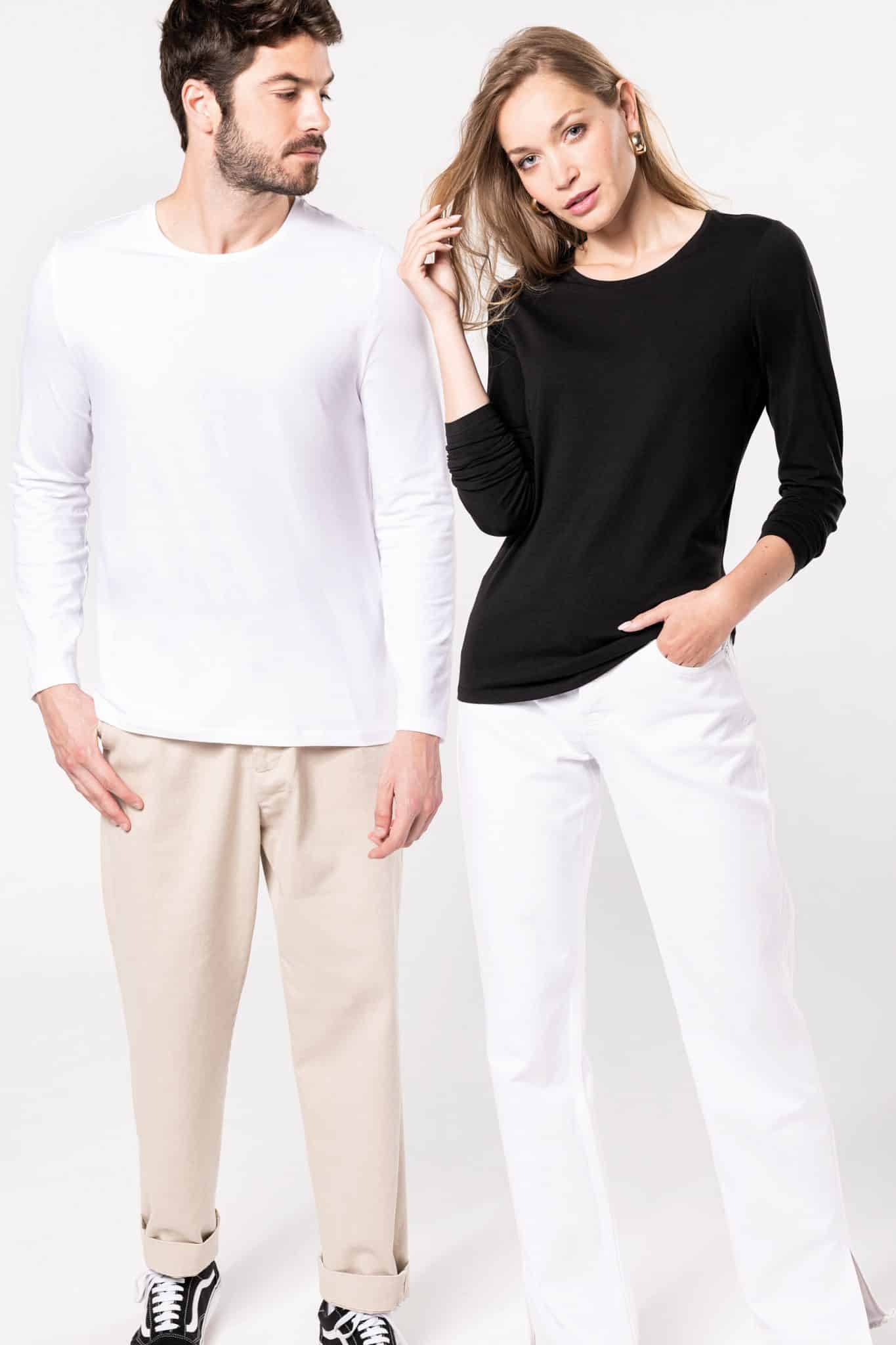 Miniature 6 pour T-shirt col rond manches longues femme