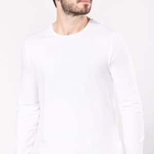 Visuel T-shirt col rond manches longues homme