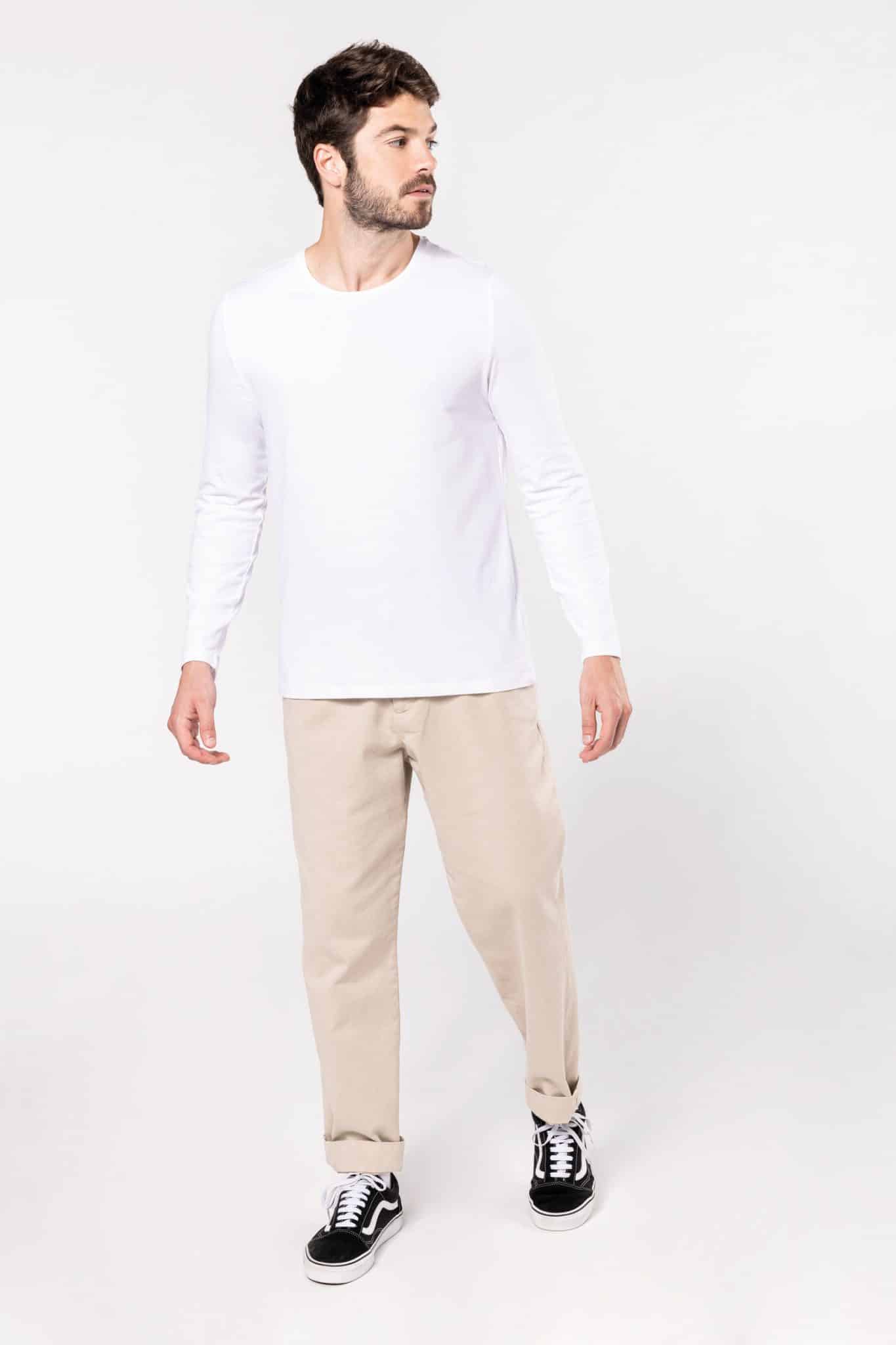 Miniature 4 pour T-shirt col rond manches longues homme