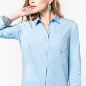 Visuel Chemise coton Nevada manches longues femme