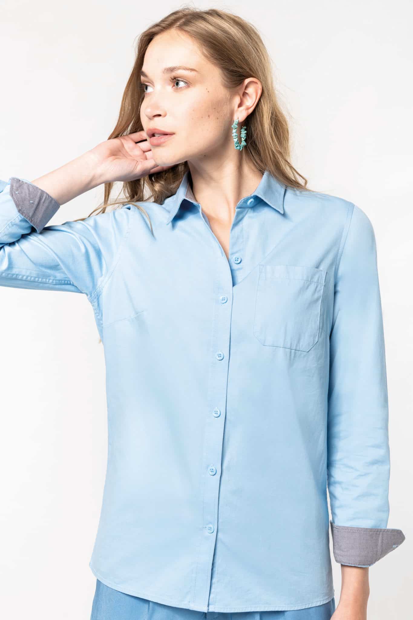 Miniature 1 pour Chemise coton Nevada manches longues femme