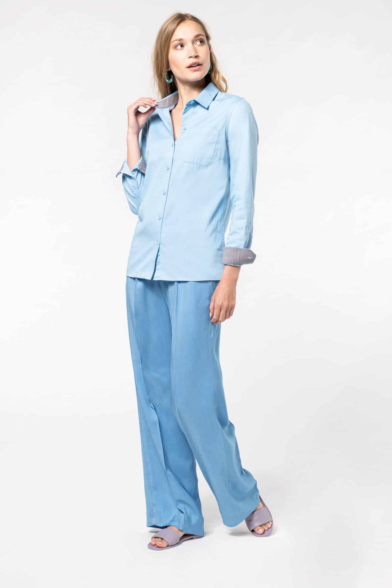 Miniature 4 pour Chemise coton Nevada manches longues femme