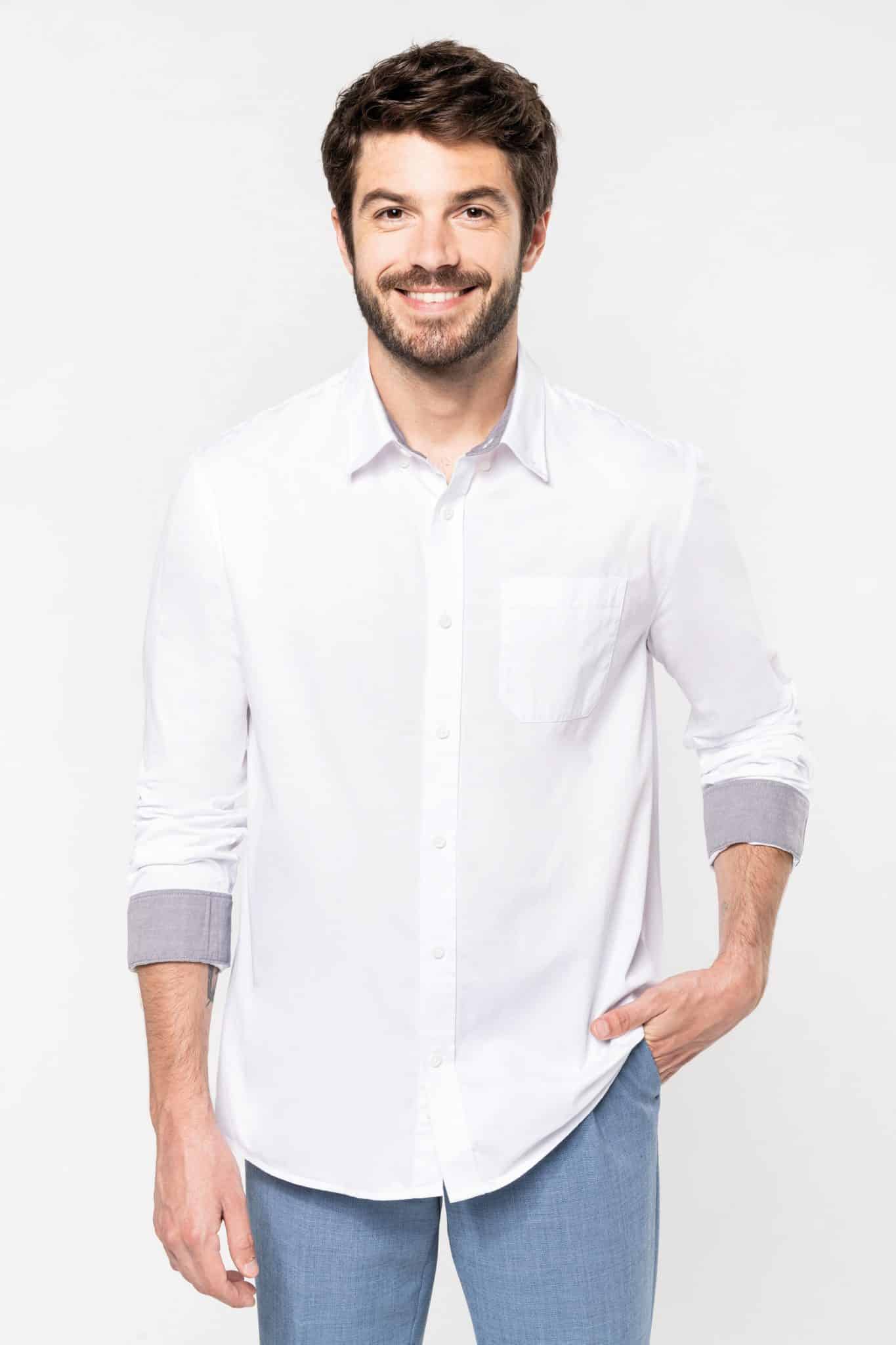 Miniature 1 pour Chemise coton manches longues Nevada homme