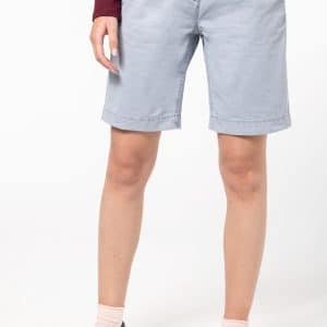 Visuel Bermuda aspect délavé femme