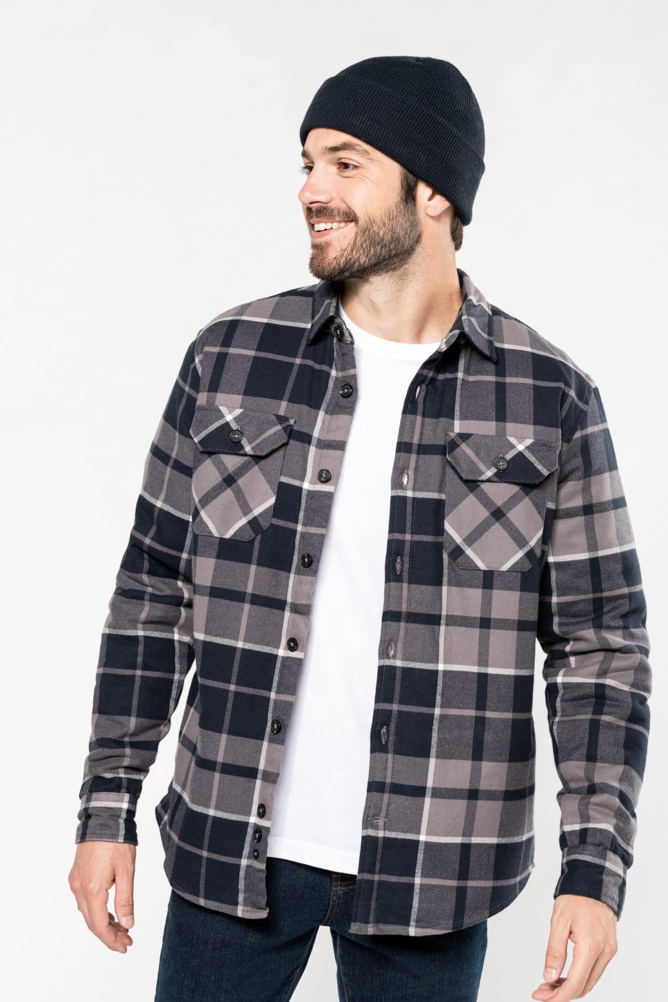 Miniature 7 pour Surchemise à carreaux doublée sherpa homme