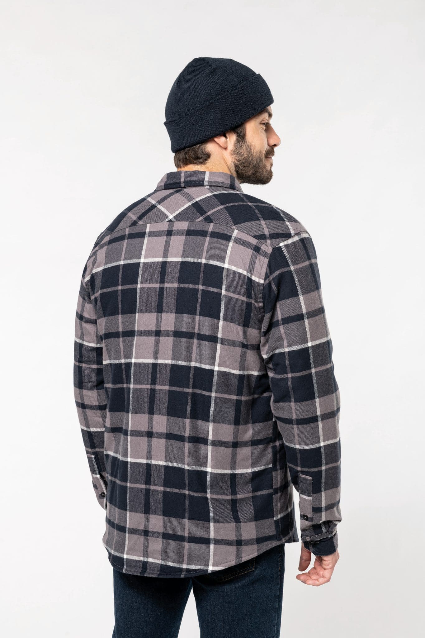 Miniature 8 pour Surchemise à carreaux doublée sherpa homme