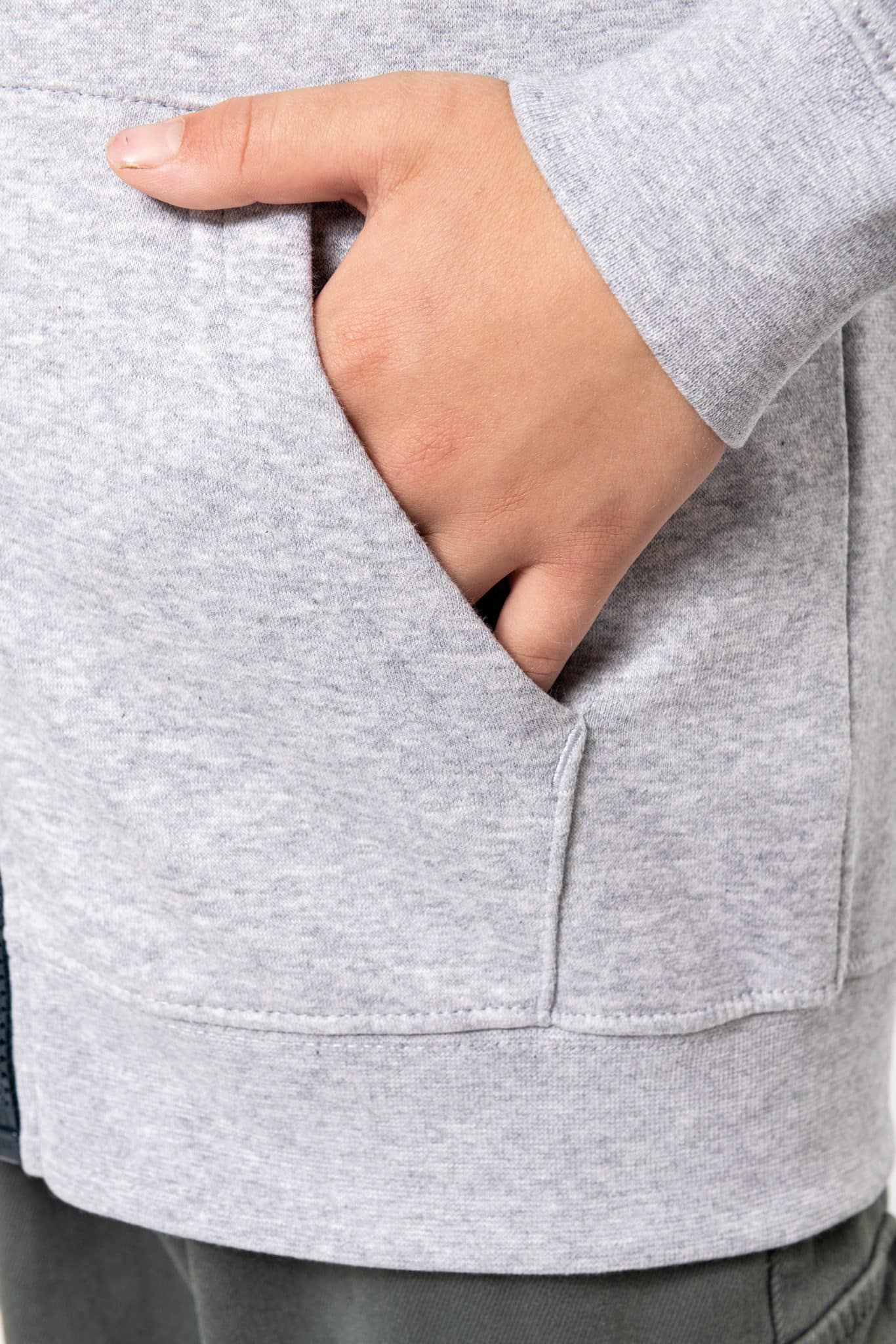 Miniature 7 pour Sweat-shirt zippé capuche enfant