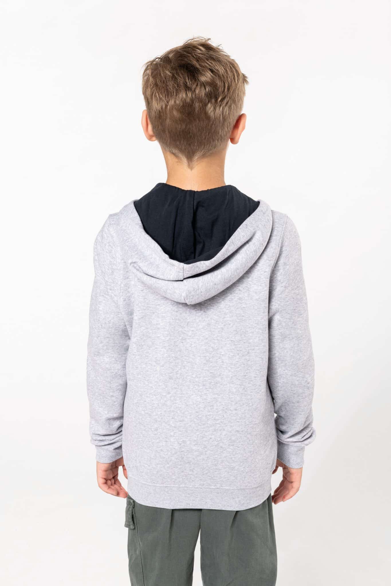Miniature 2 pour Sweat-shirt zippé capuche enfant