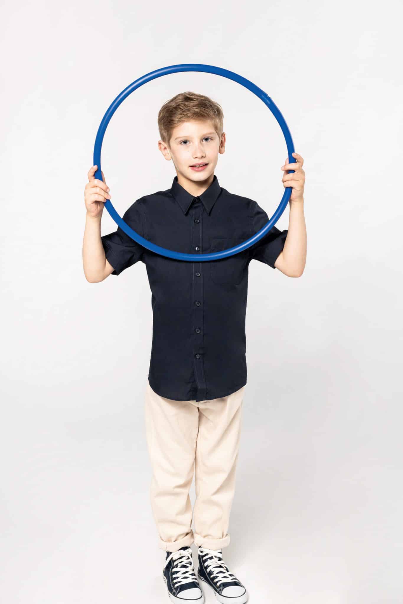Miniature 4 pour Chemise popeline manches courtes enfant