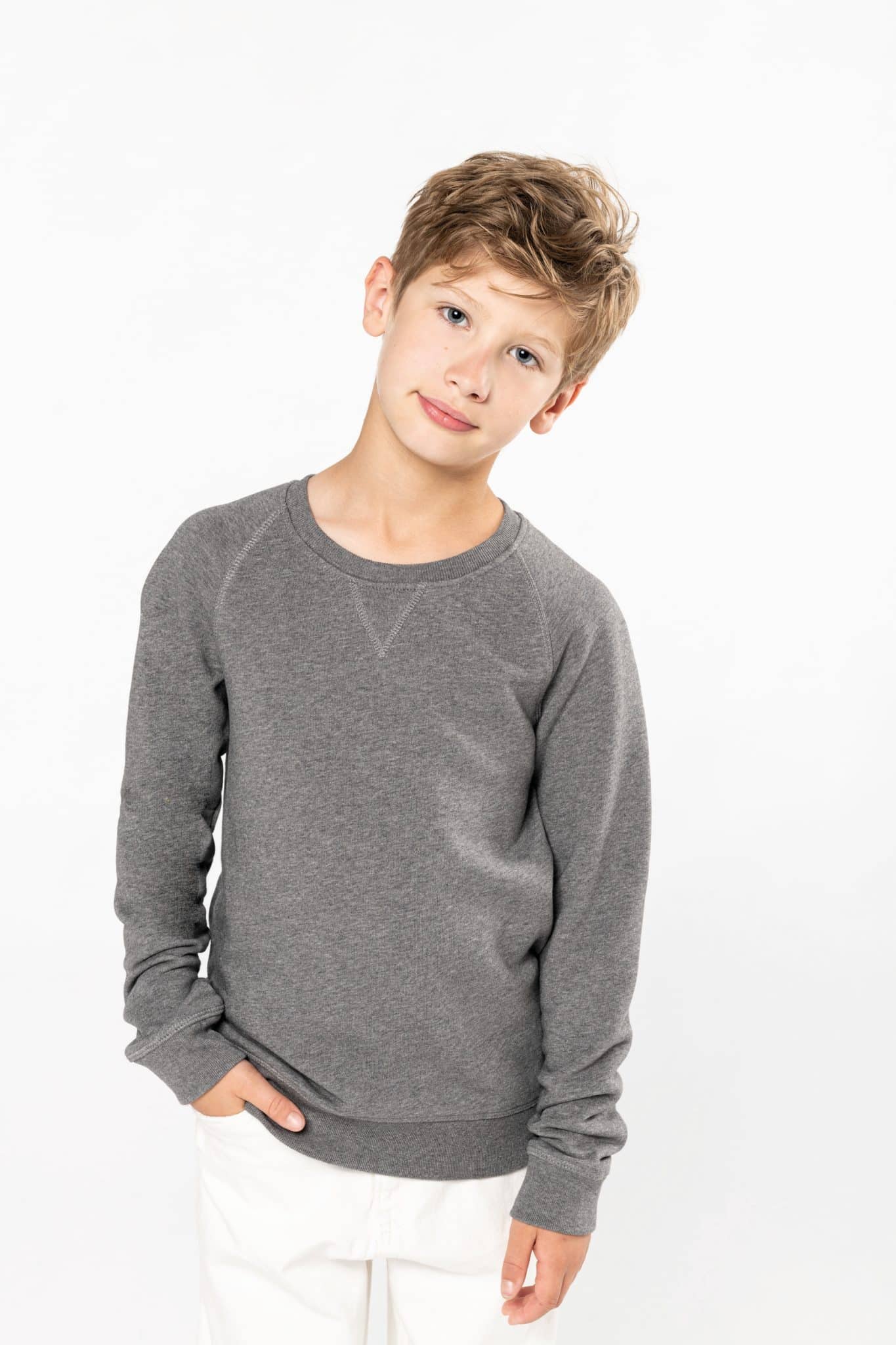 Miniature 2 pour Sweat-shirt Bio manches raglan enfant