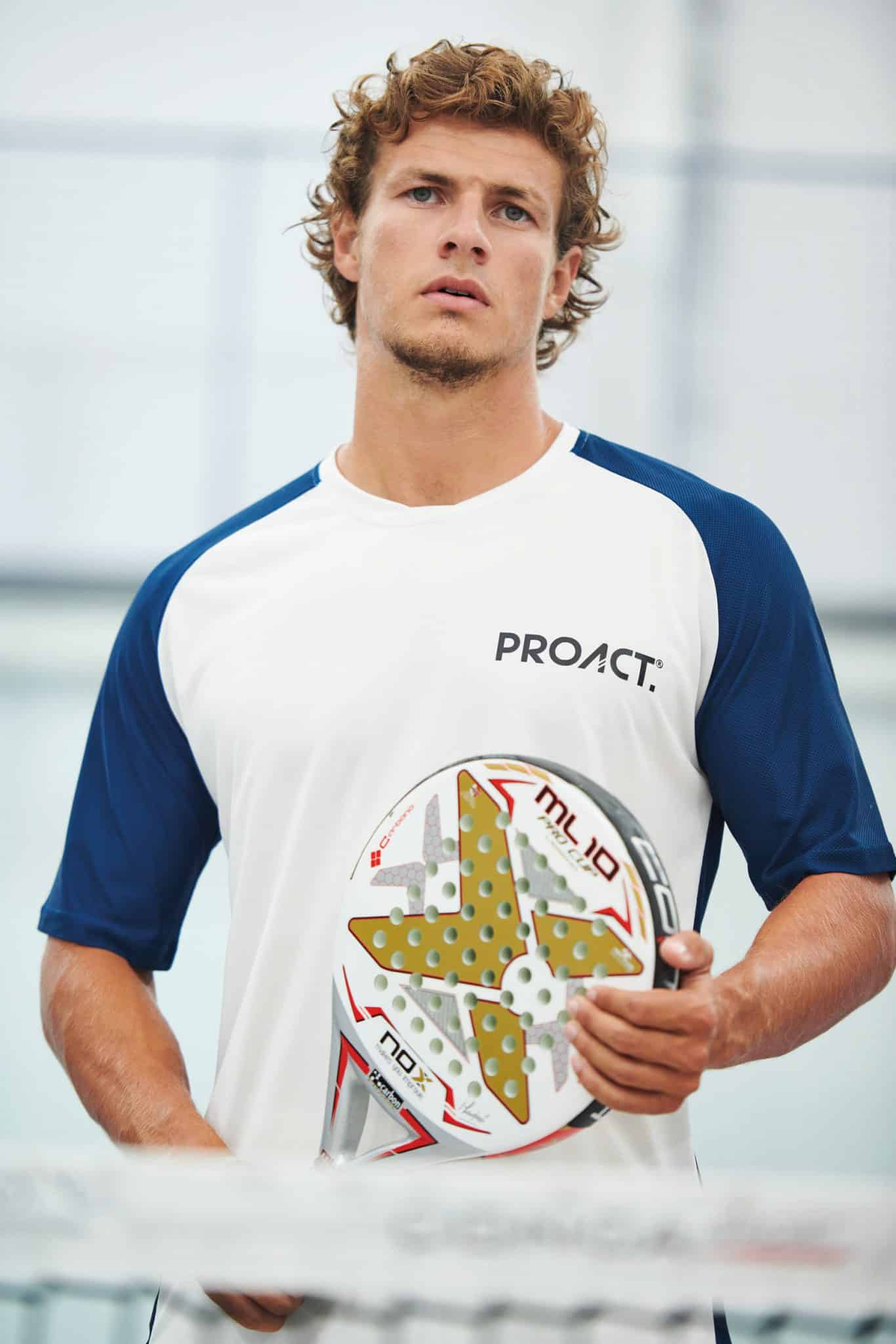 Miniature 6 pour T-shirt de padel bicolore à manches raglan homme