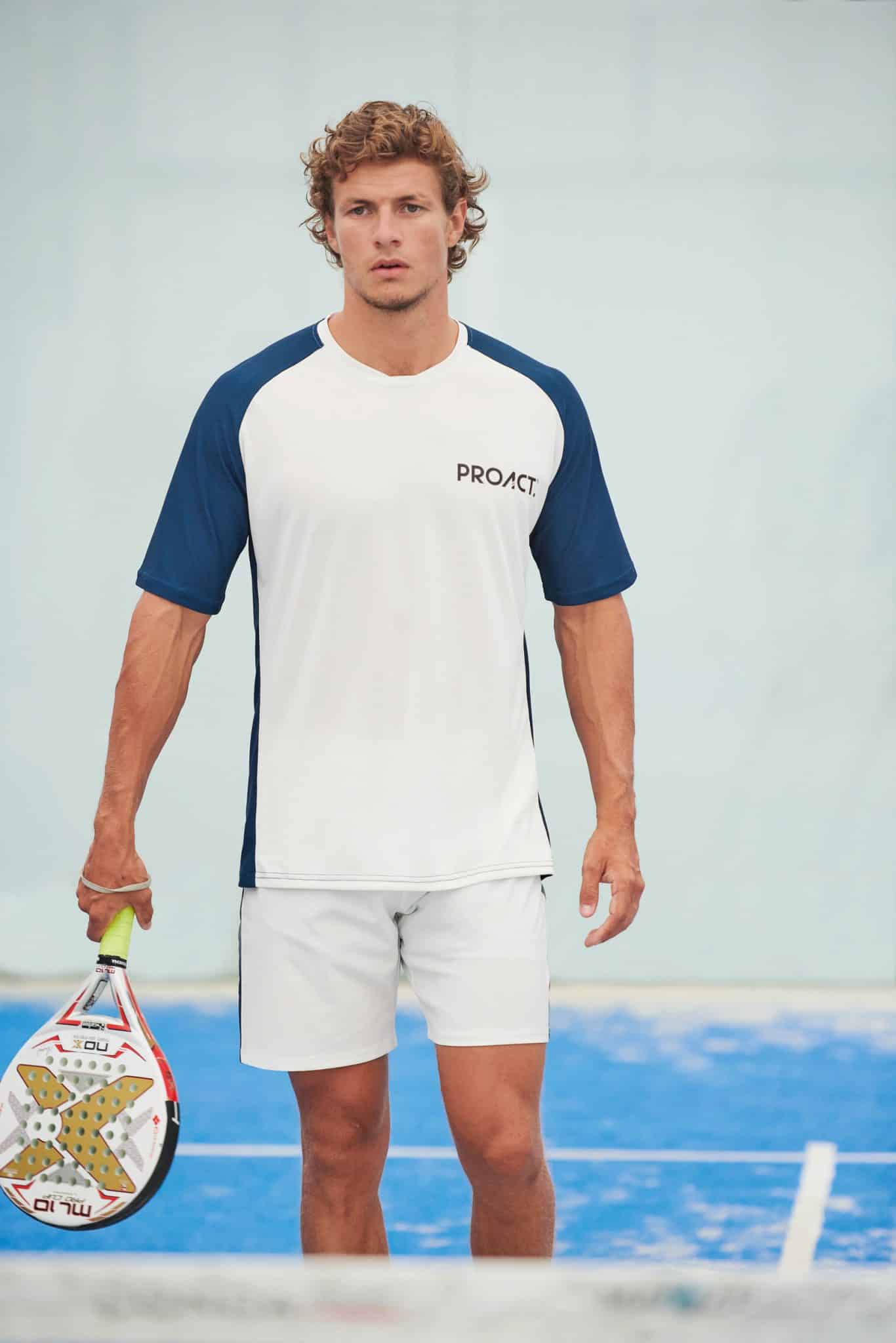 Miniature 7 pour T-shirt de padel bicolore à manches raglan homme