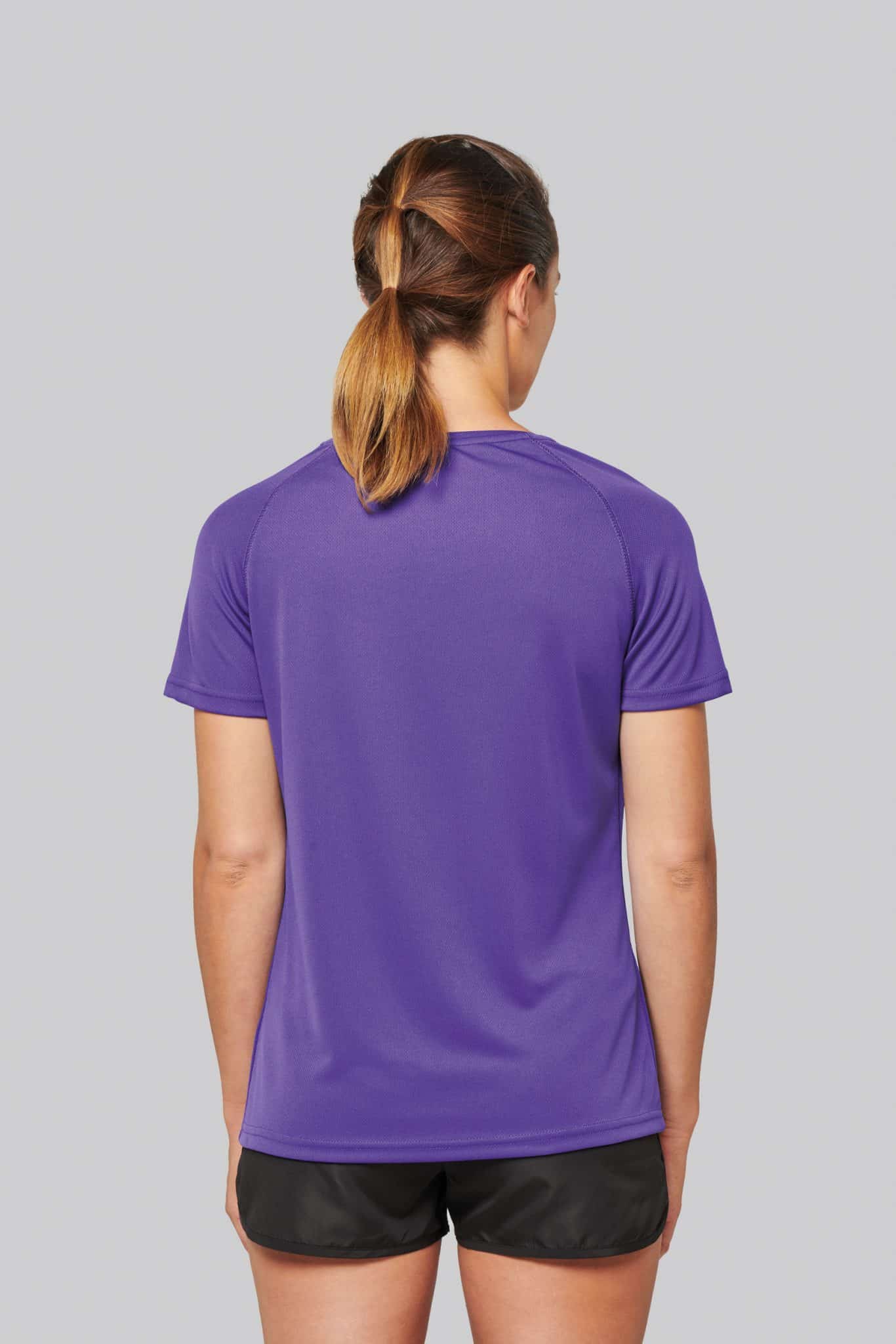 Miniature 2 pour T-shirt de sport manches courtes col v femme