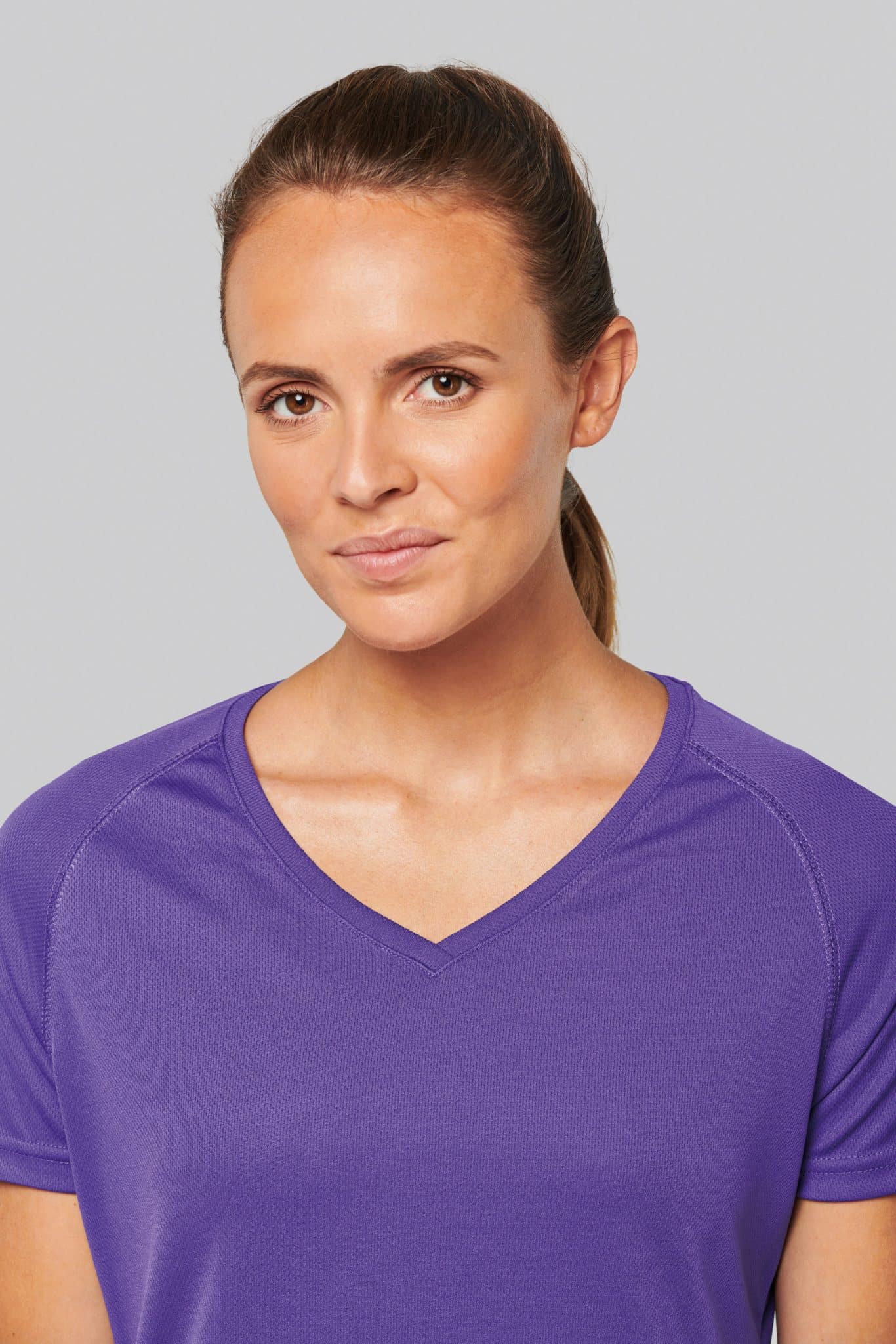 Miniature 7 pour T-shirt de sport manches courtes col v femme
