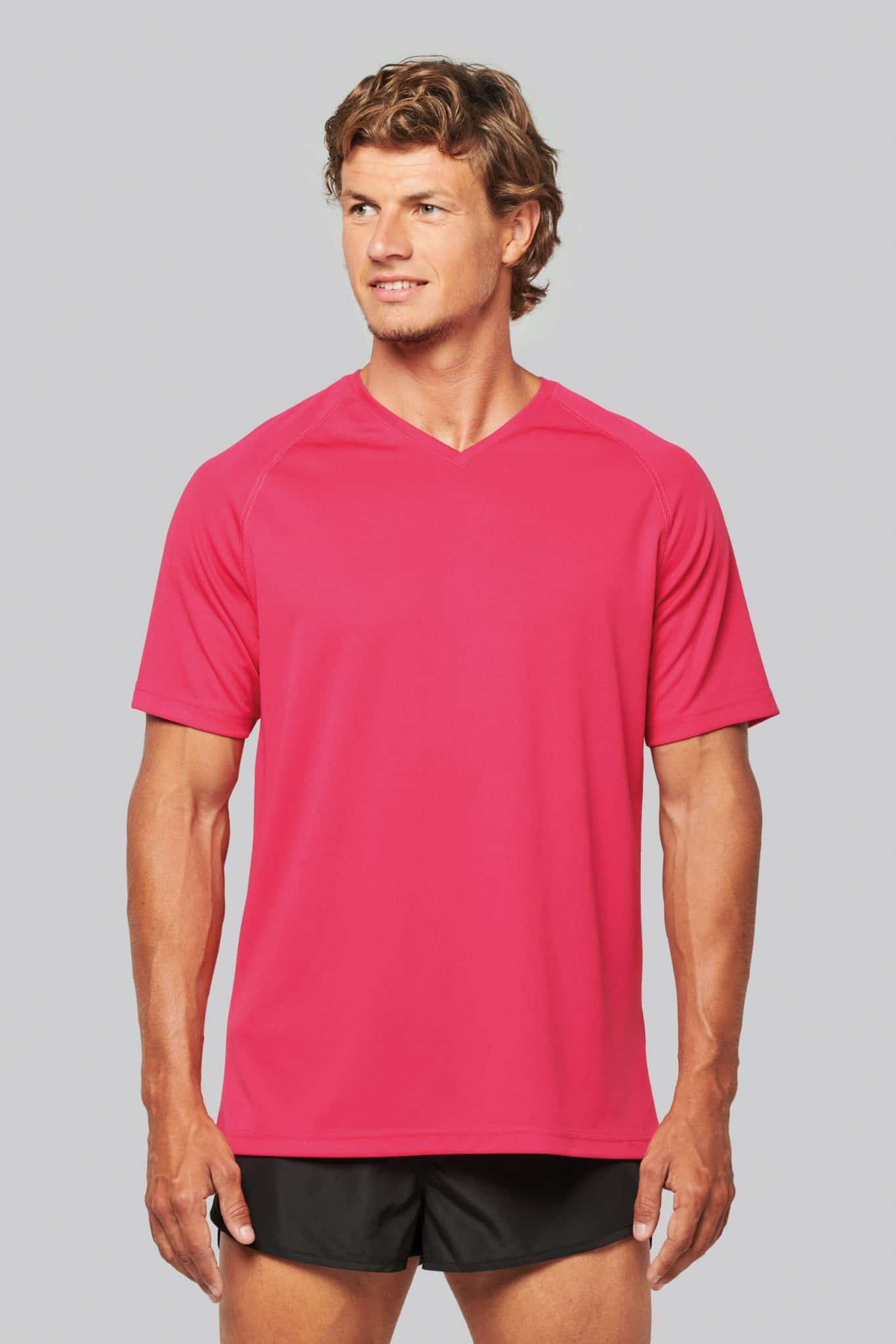 Miniature 1 pour T-shirt de sport manches courtes col v homme