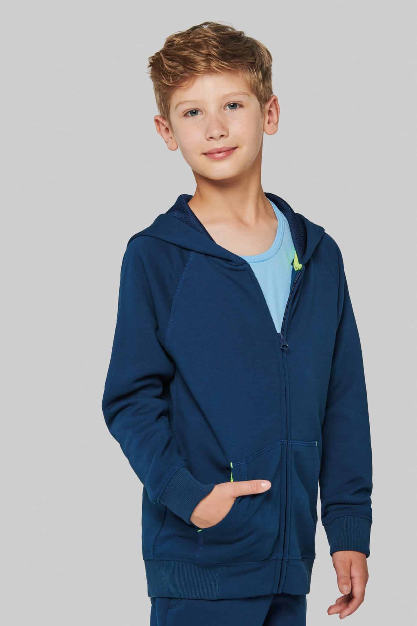Miniature 3 pour Veste zippée à capuche enfant