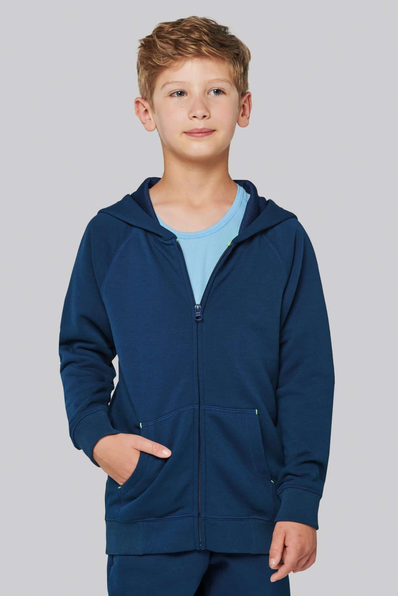 Miniature 1 pour Veste zippée à capuche enfant