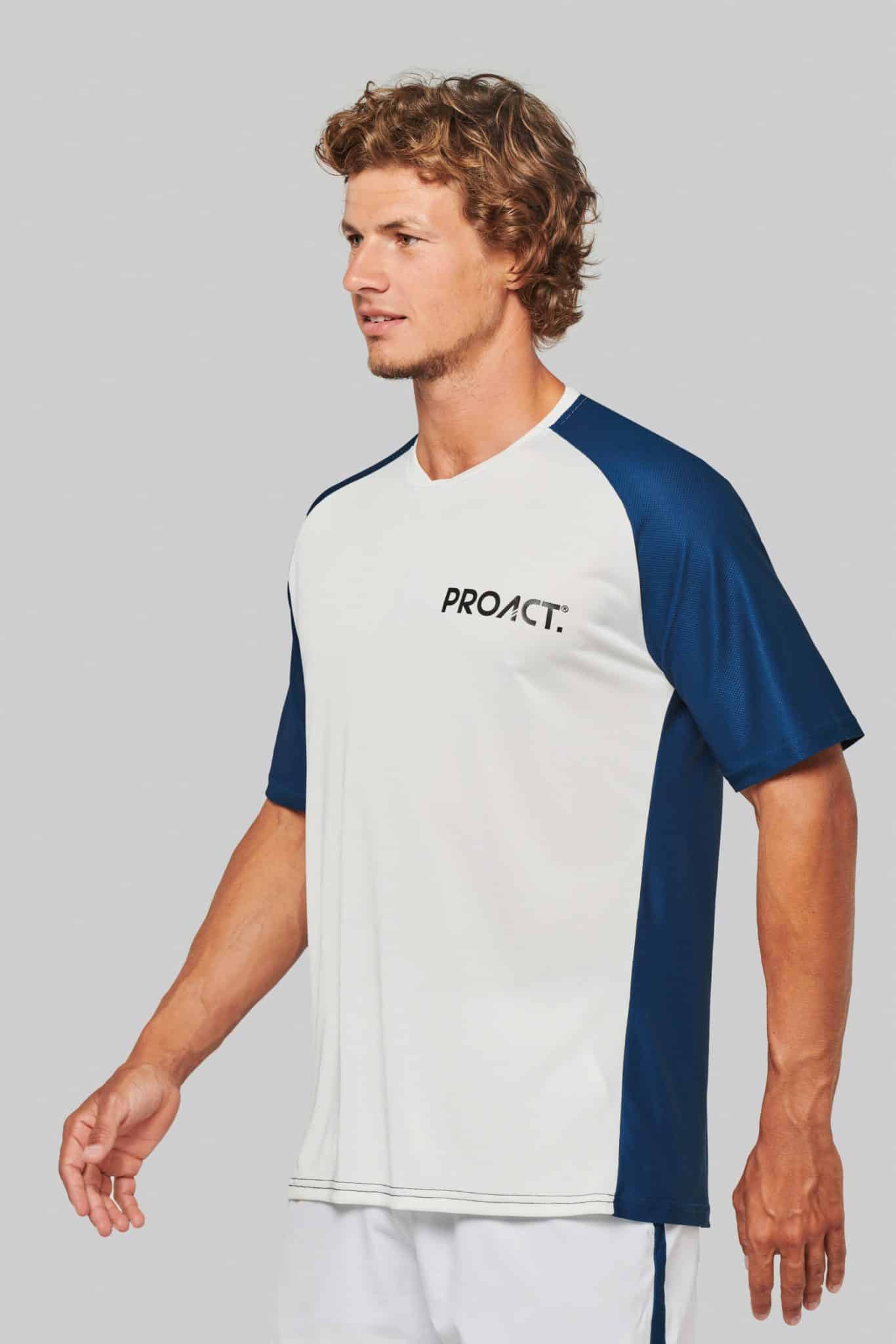 Miniature 4 pour T-shirt de padel bicolore à manches raglan homme