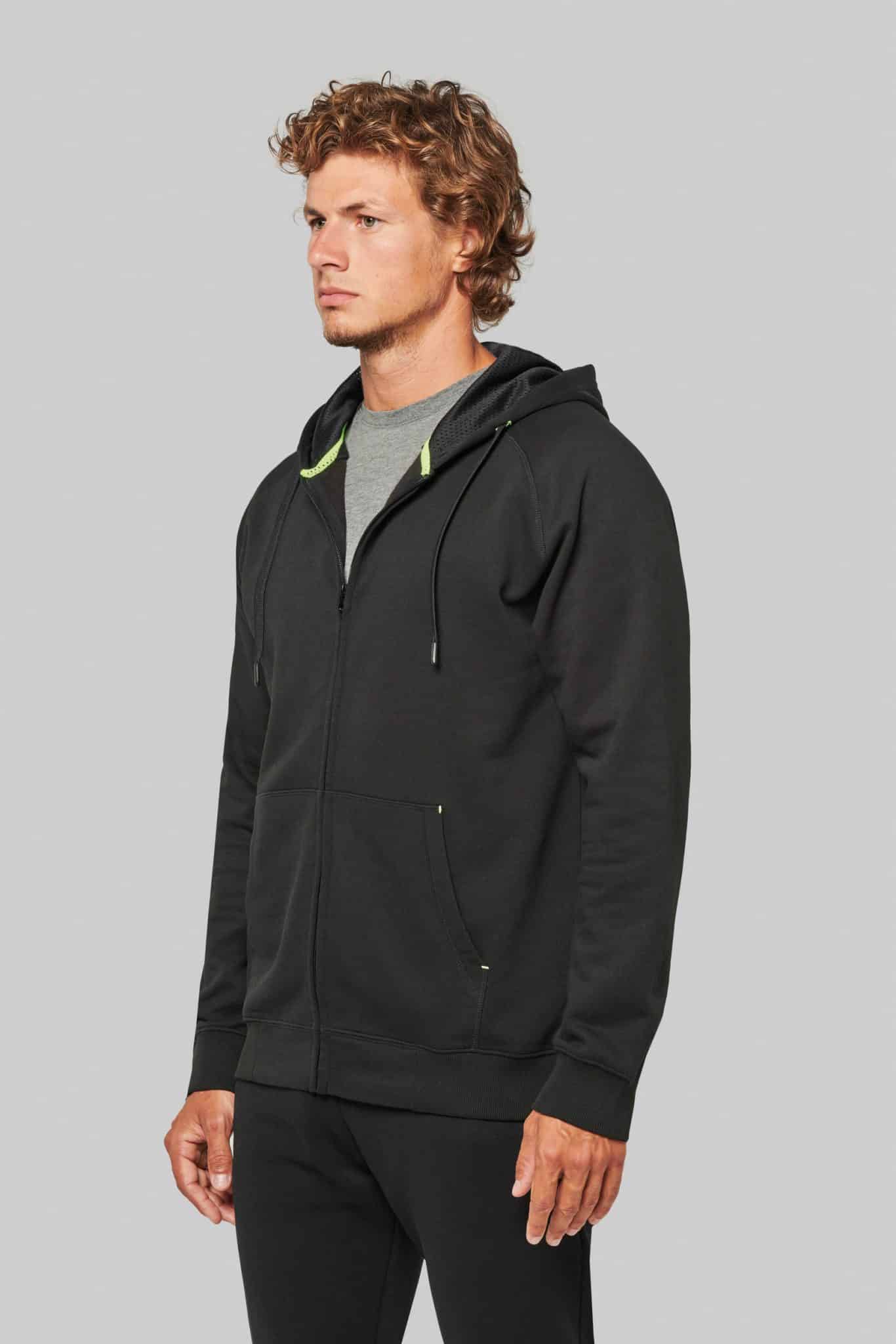 Miniature 3 pour Veste zippée à capuche unisexe
