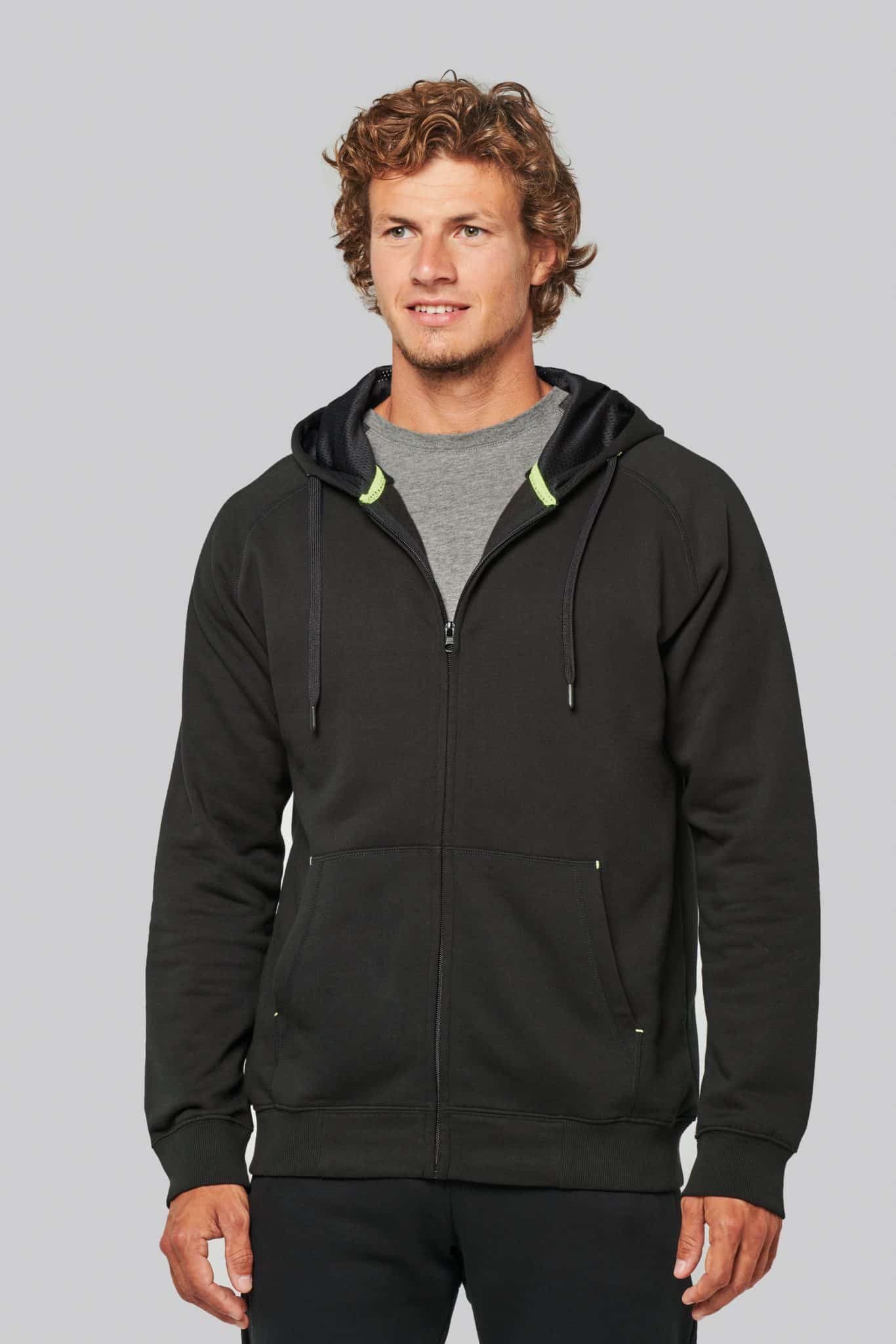 Miniature 2 pour Veste zippée à capuche unisexe