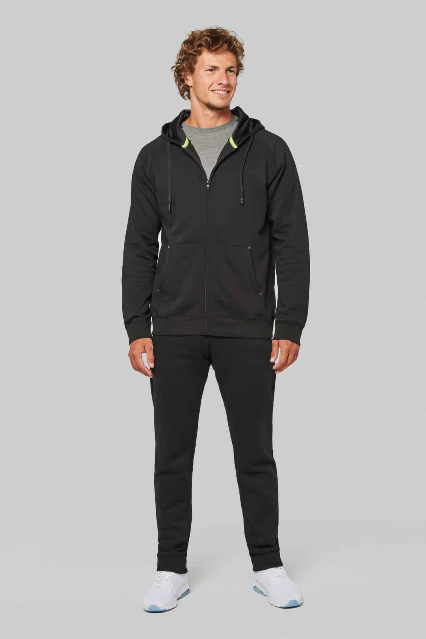 Miniature 4 pour Veste zippée à capuche unisexe