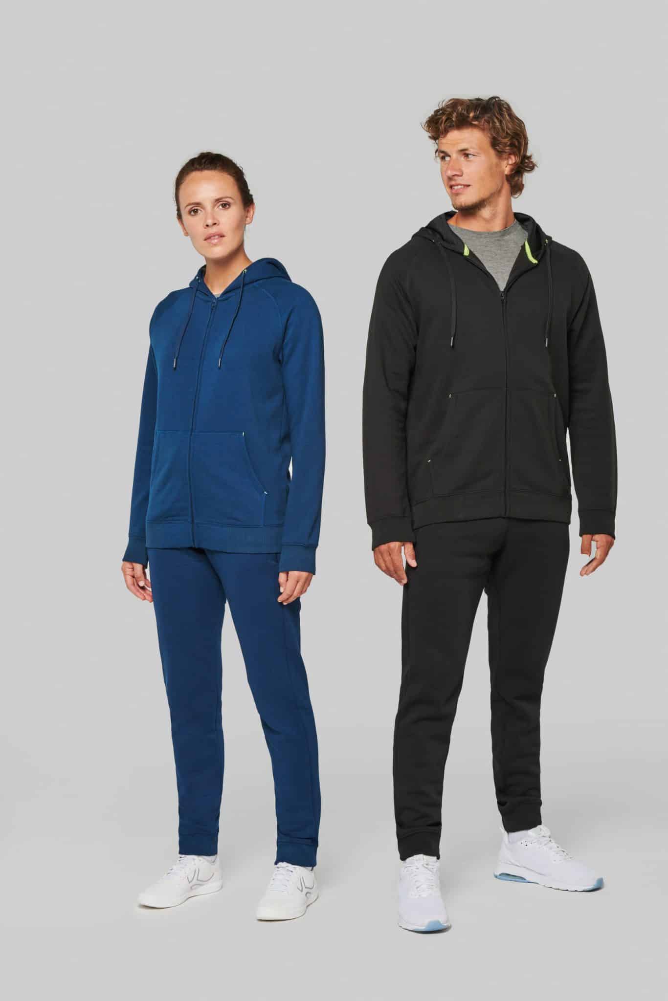 Miniature 1 pour Veste zippée à capuche unisexe