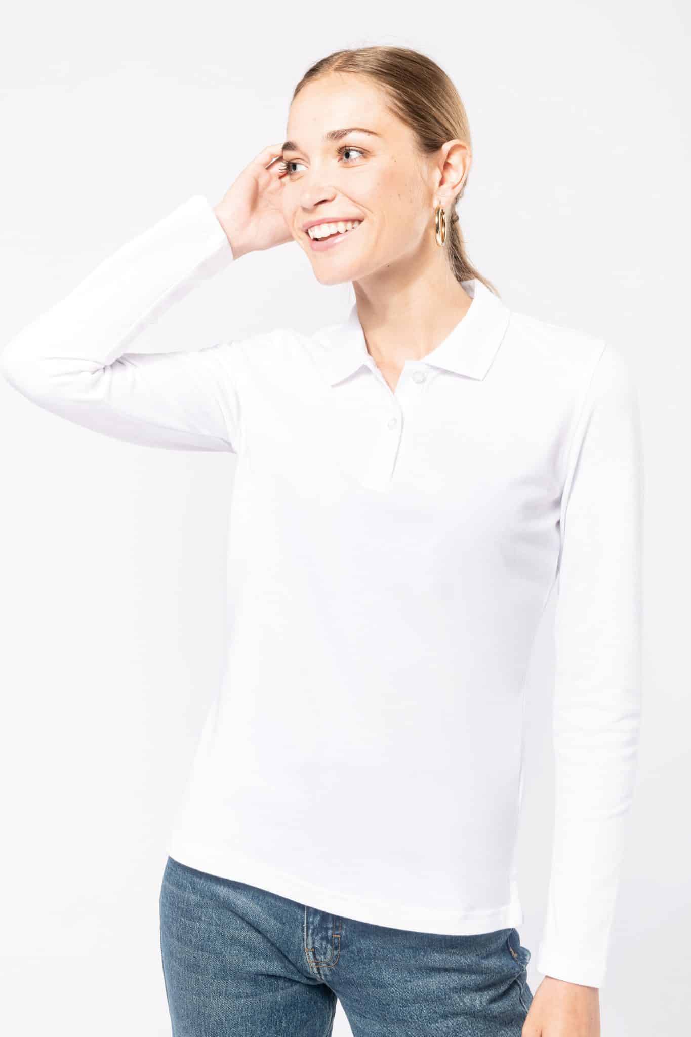 Miniature 1 pour Polo manches longues femme