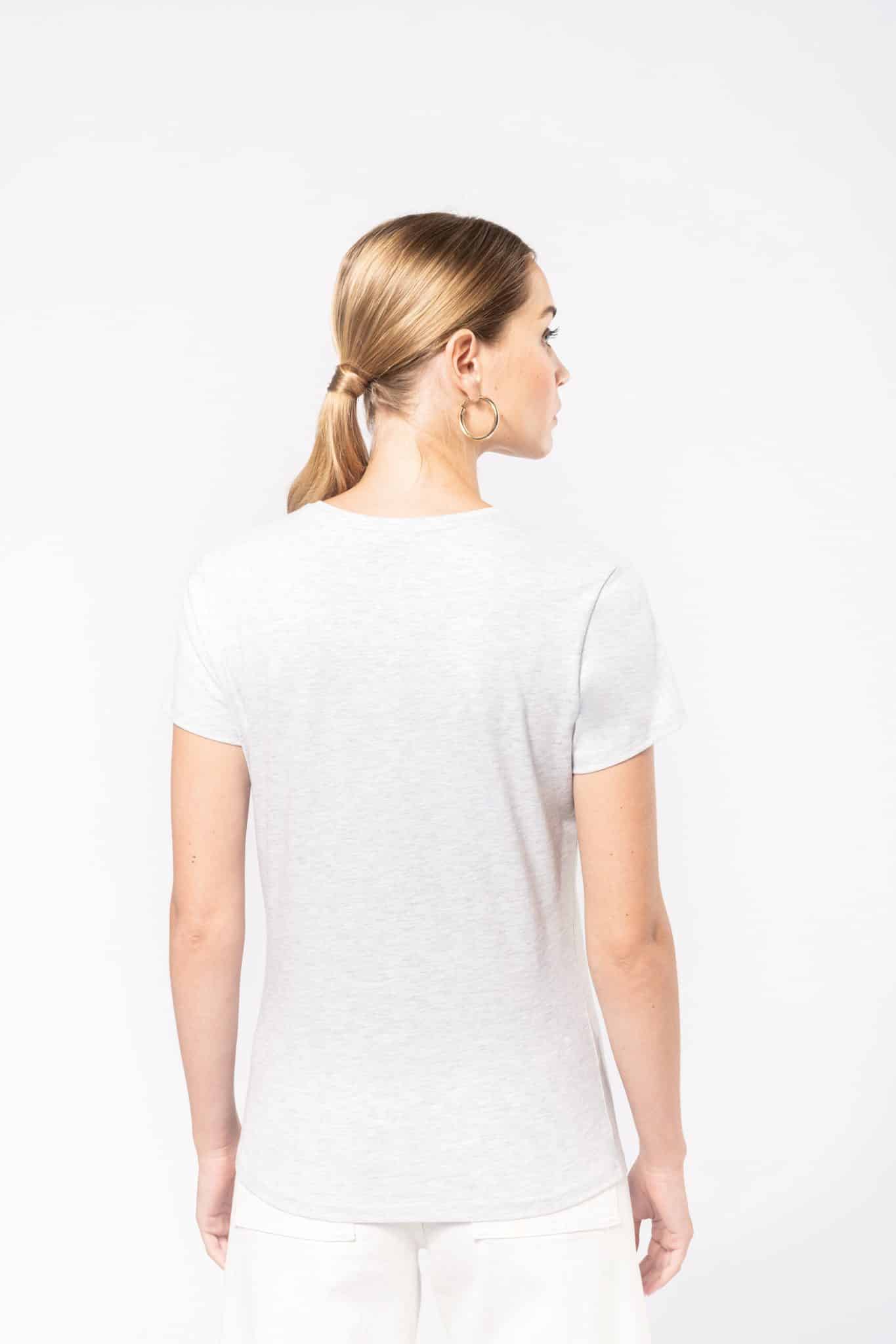 Miniature 2 pour T-shirt col V manches courtes femme