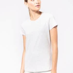 Visuel T-shirt col rond manches courtes femme