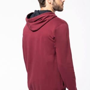 Visuel Sweat-shirt capuche contrastée homme