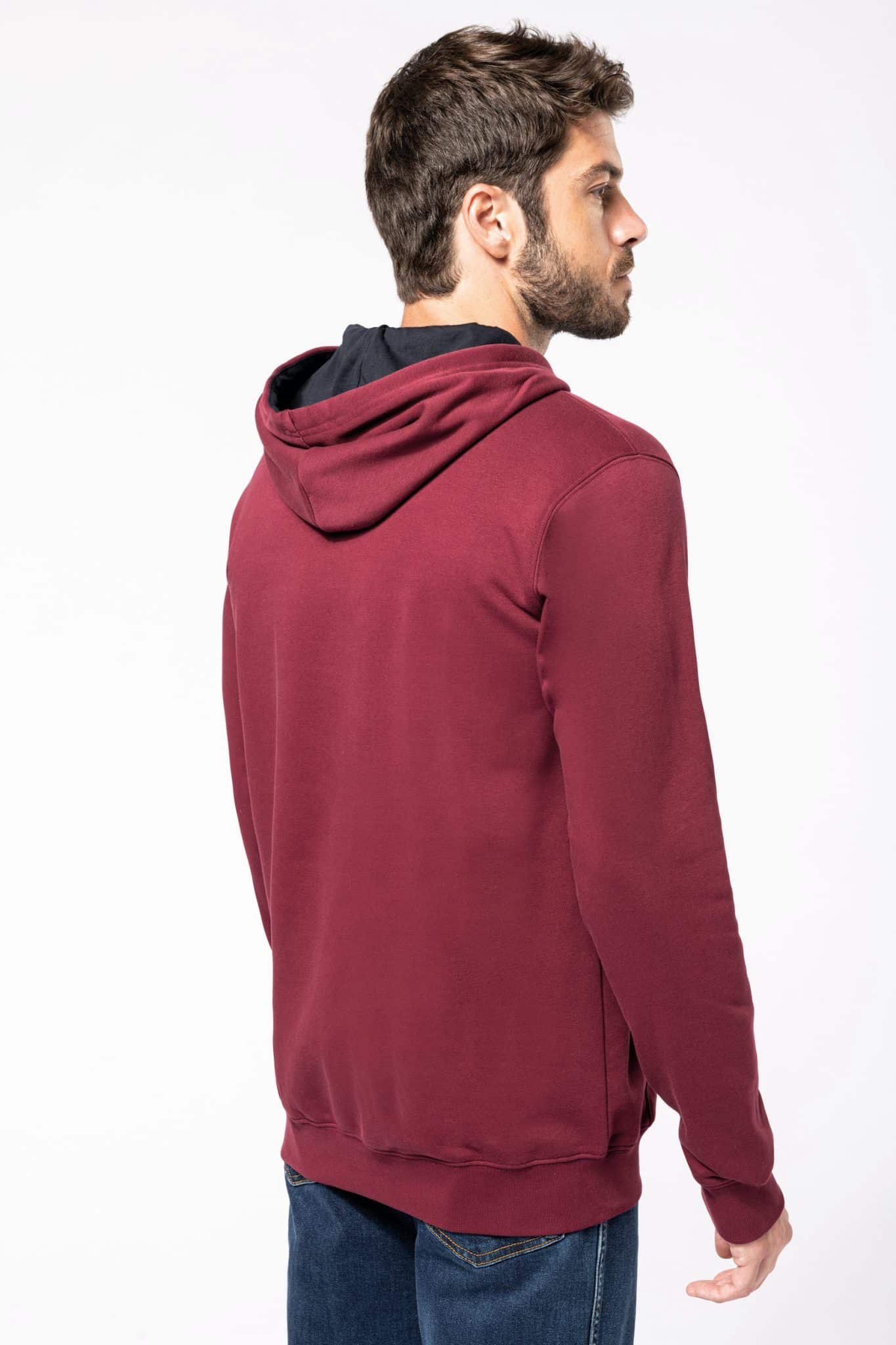 Miniature 1 pour Sweat-shirt capuche contrastée homme