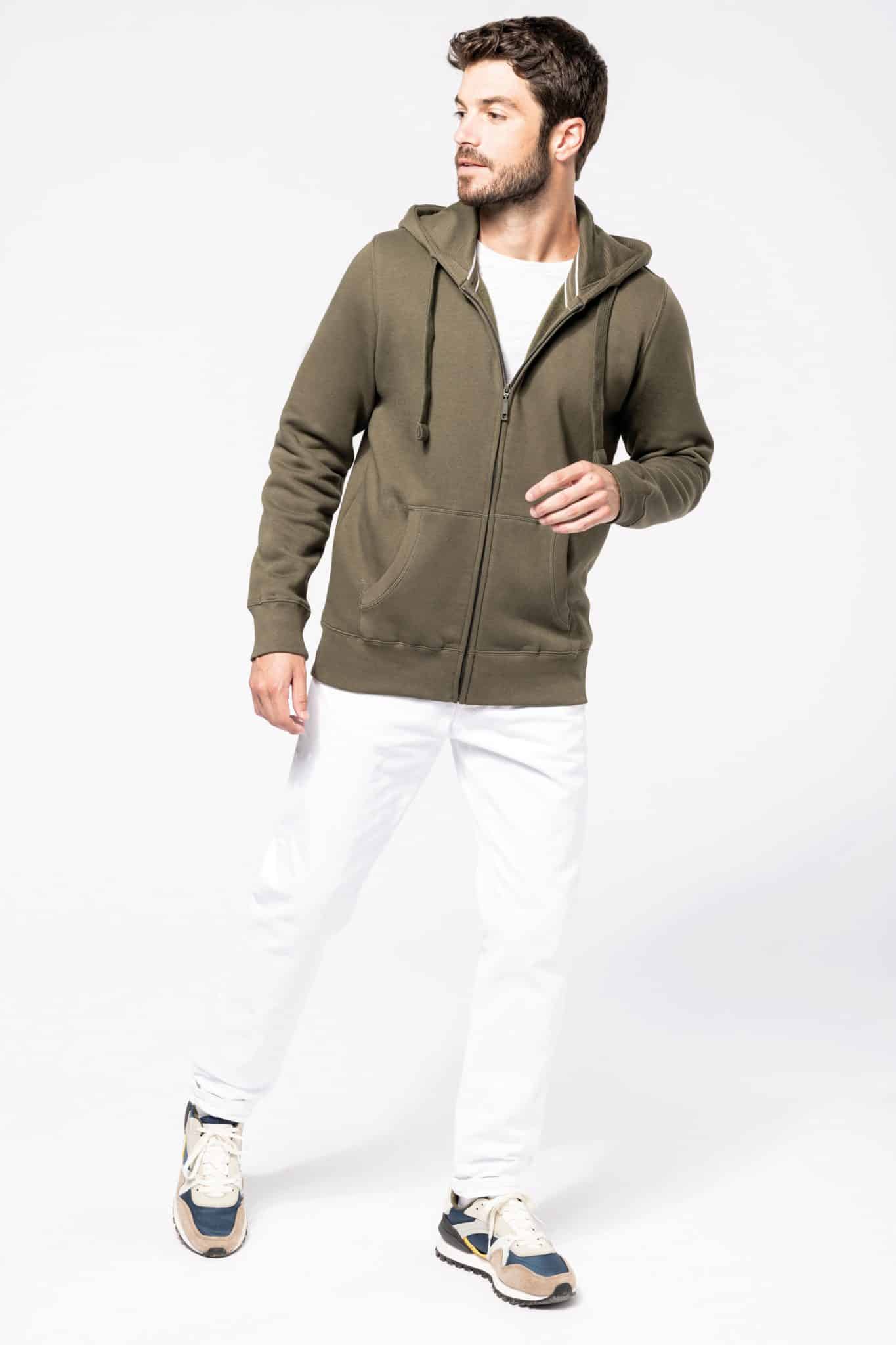 Miniature 3 pour Sweat-shirt zippé capuche homme