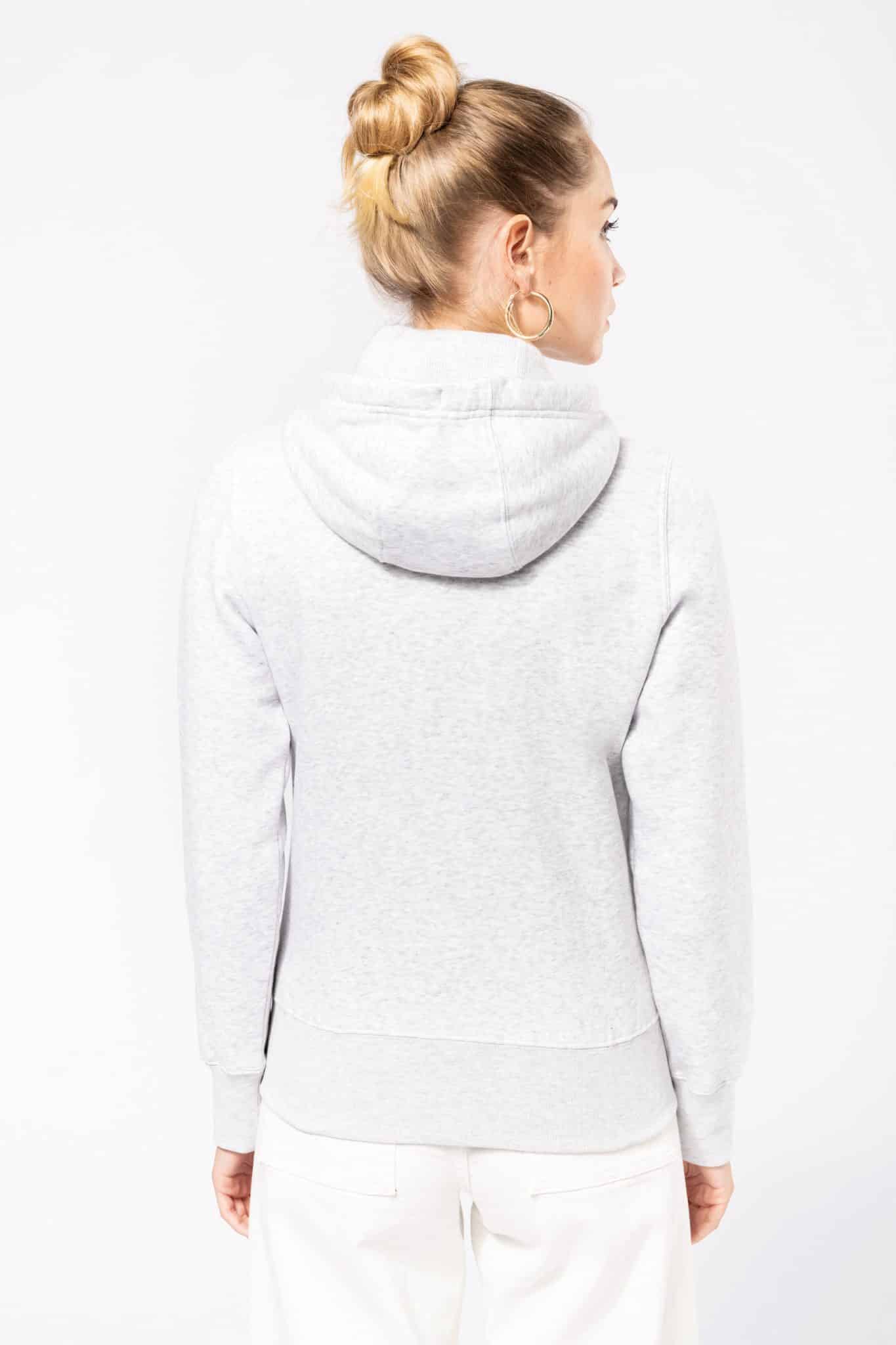 Miniature 2 pour Sweat-shirt zippé capuche femme