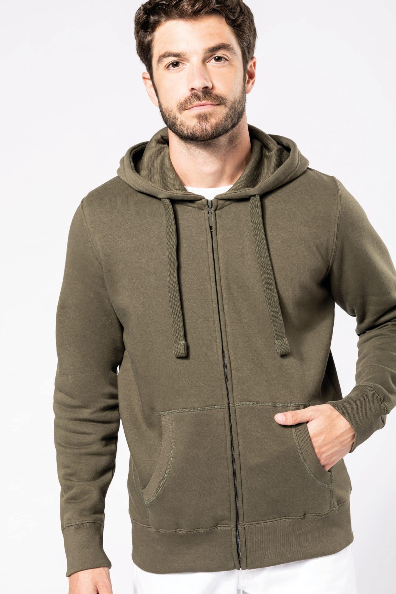 Miniature 1 pour Sweat-shirt zippé capuche homme