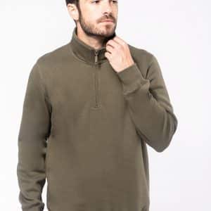 Visuel Sweat-shirt col zippé homme