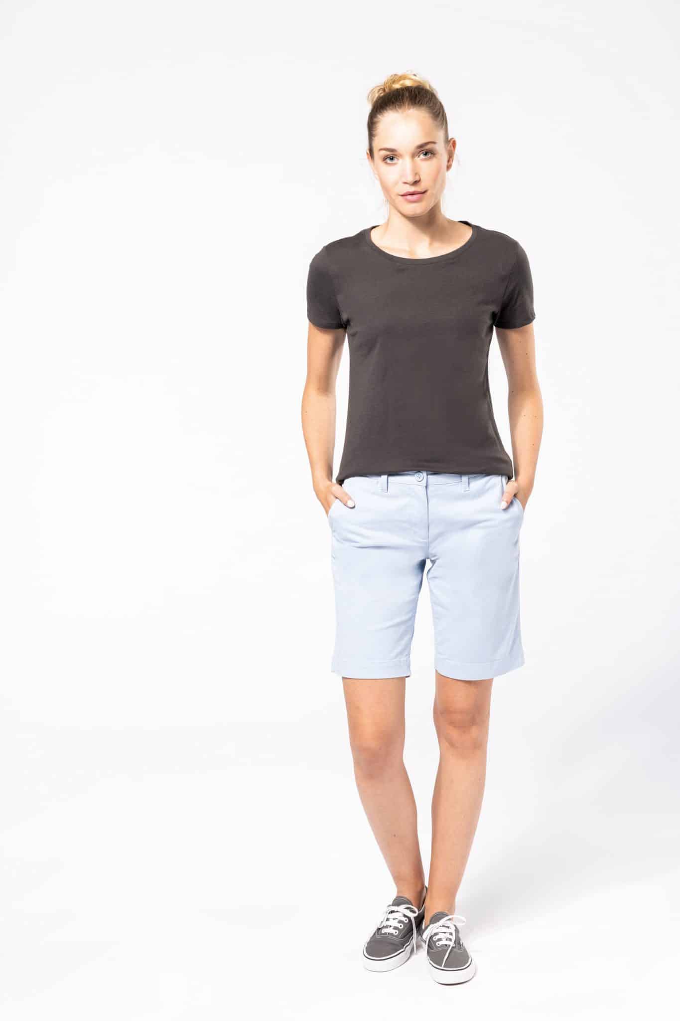 Miniature 3 pour Bermuda chino femme