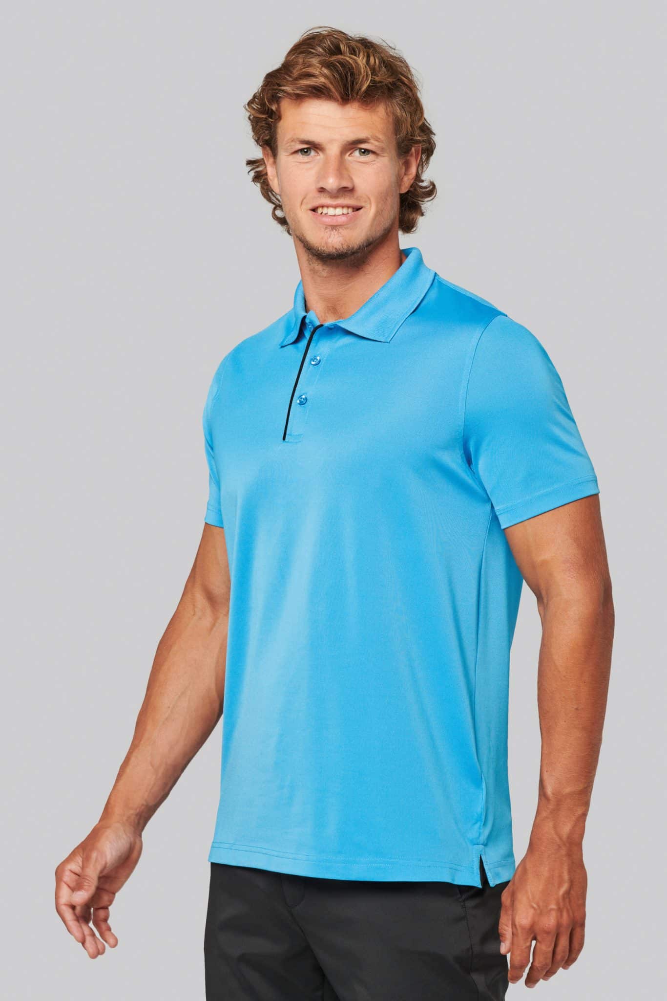 Miniature 3 pour Polo maille piquée sport manches courtes