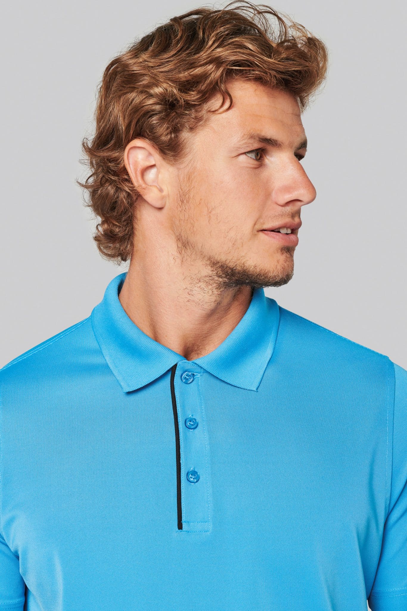 Miniature 5 pour Polo maille piquée sport manches courtes