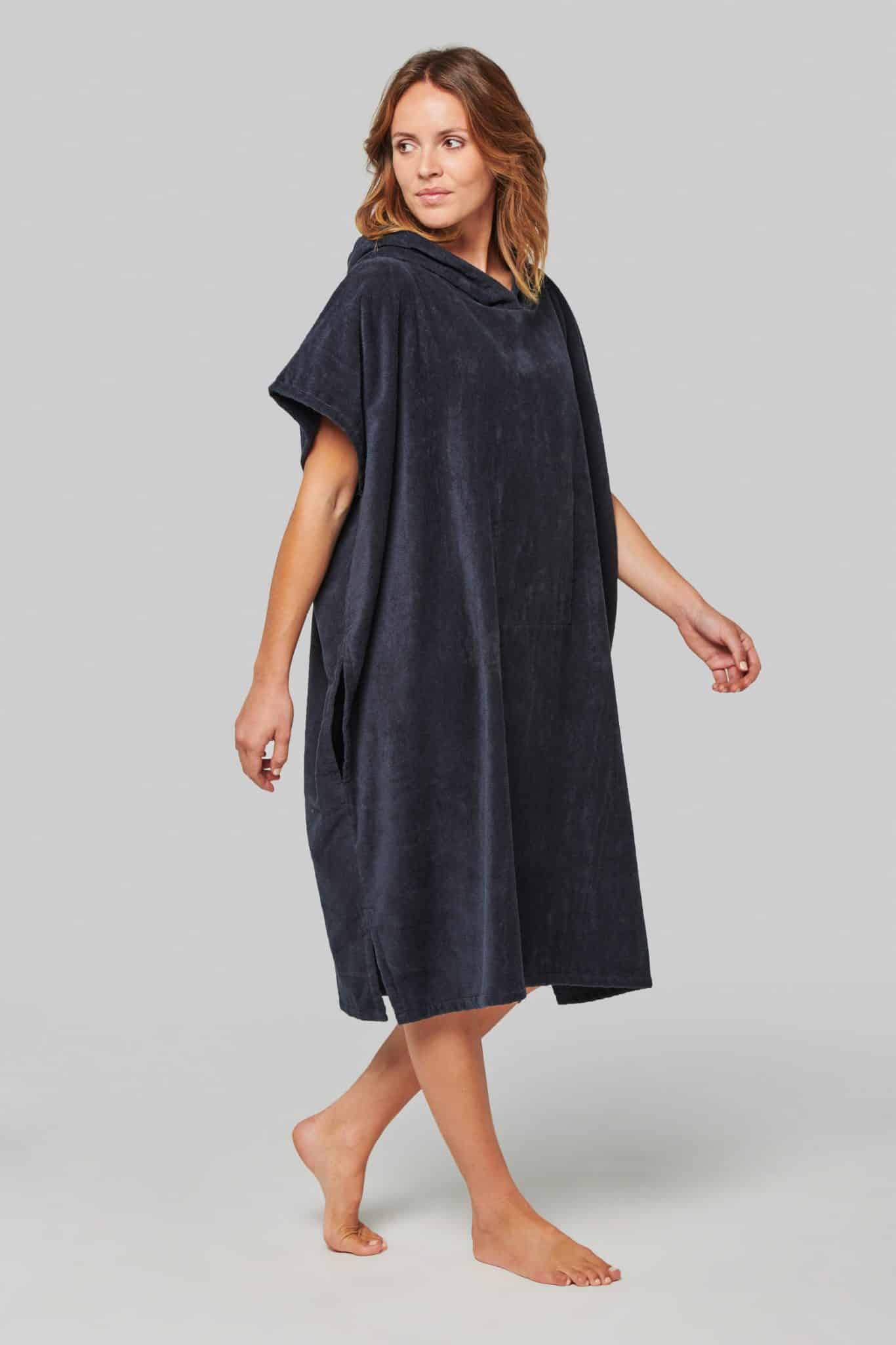 Miniature 7 pour Poncho éponge à capuche unisexe