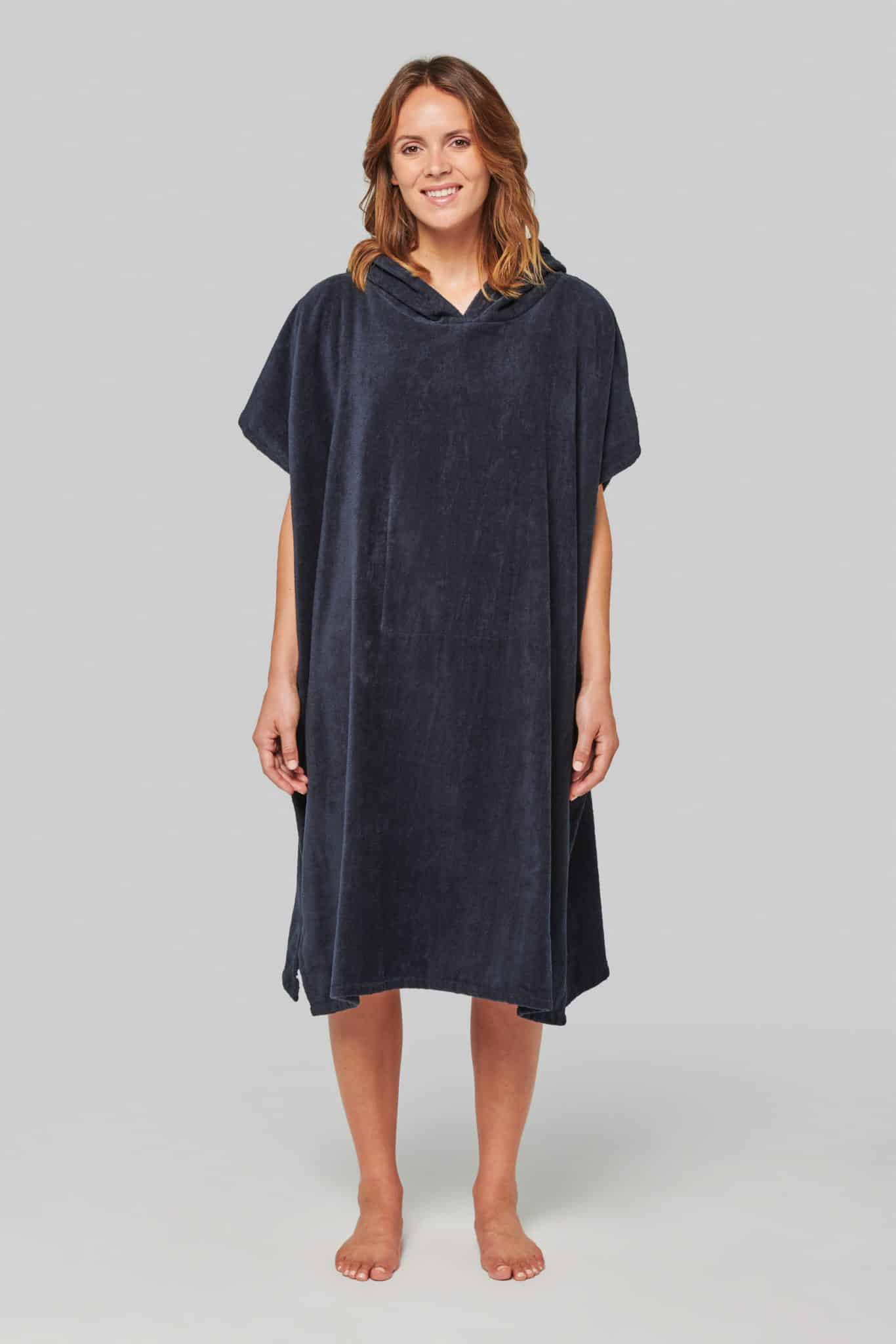 Miniature 5 pour Poncho éponge à capuche unisexe