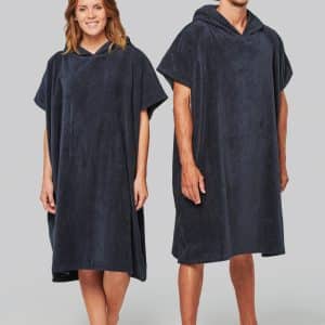 Visuel Poncho éponge à capuche unisexe